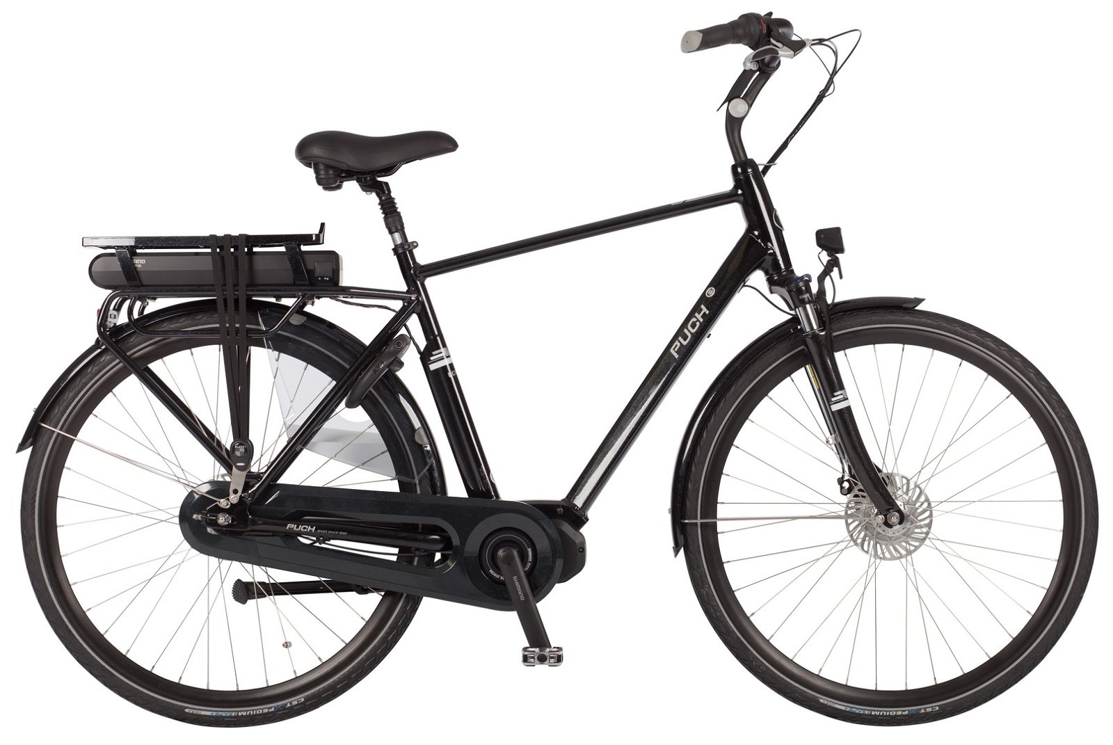 Puch E Lounge Elektrische fiets | Heren | 50 cm | Crystal black gloss online kopen